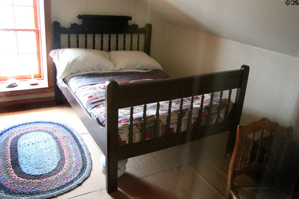 Bedroom in Old Point Loma Lighthouse. San Diego, CA.