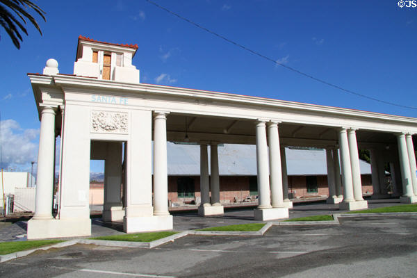Former Redlands Santa Fe Rail Depot (1910) (347 Orange St.). Redlands, CA. Architect: Arthur Brown Jr.. On National Register.