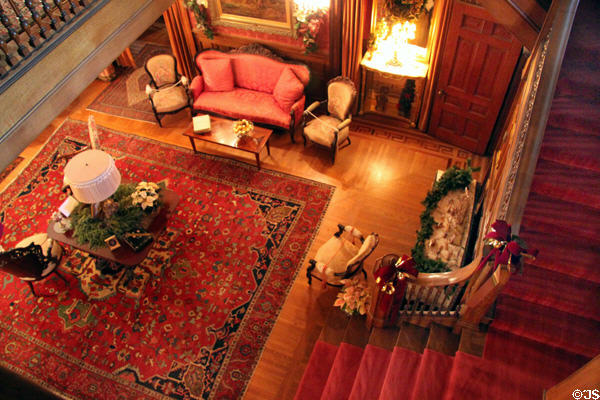 Central parlor at Kimberly Crest House. Redlands, CA.