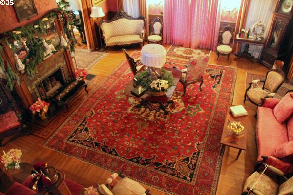Central parlor at Kimberly Crest House. Redlands, CA.