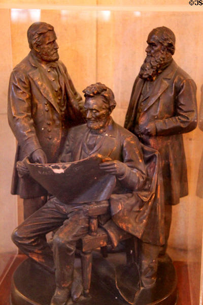 Council of War sculpture (1868) by John Rogers at Lincoln Shrine. Redlands, CA.