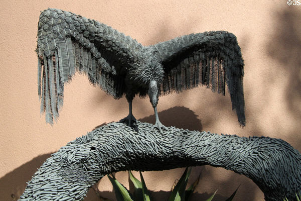 Sculpted vulture at San Bernardino County Museum. Redlands, CA.
