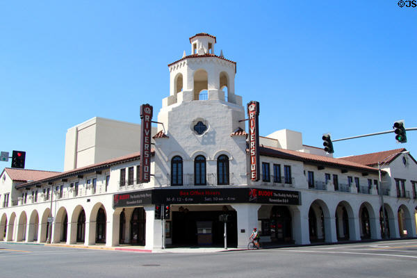 Riverside Fox Theater (aka Fox Performing Arts Center) (1928) (763 Mission Inn at Market). Riverside, CA. Style: Spanish Colonial Revival. Architect: Clifford Balch + Floyd E. Stanberry.