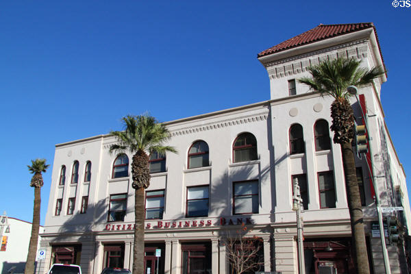 Loring Building (1890) (3685 Main St.) was former city hall. Riverside, CA. Style: Richardsonian Romanesque. Architect: A.C. Willard.