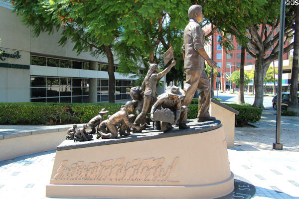 Cesar E. Chavez Memorial (2013) by Ignacio Gomez on Main St. Mall. Riverside, CA.