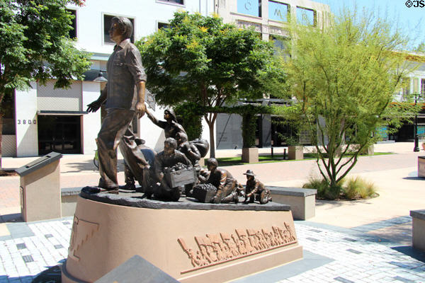 Cesar E. Chavez Memorial (2013) by Ignacio Gomez on Main St. Mall. Riverside, CA.