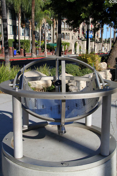 Sundial (1968) by Imre Kalincsak in library park. Riverside, CA.