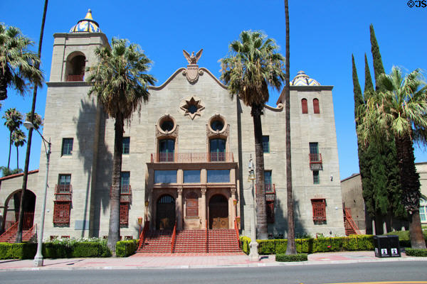 Entrance facade of Riverside Municipal Auditorium. Riverside, CA.