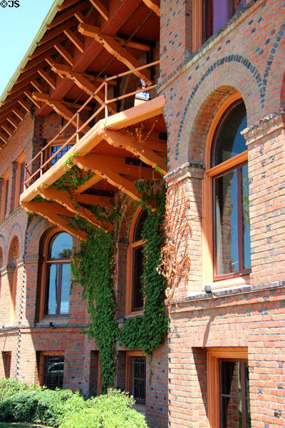 Italian Renaissance balcony on former YMCA Building. Riverside, CA.