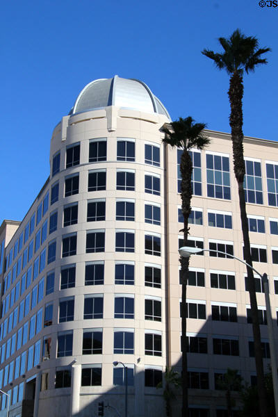 Regency Tower houses several County of Riverside departments (3960 Orange St.). Riverside, CA. Architect: Langdon Wilson.