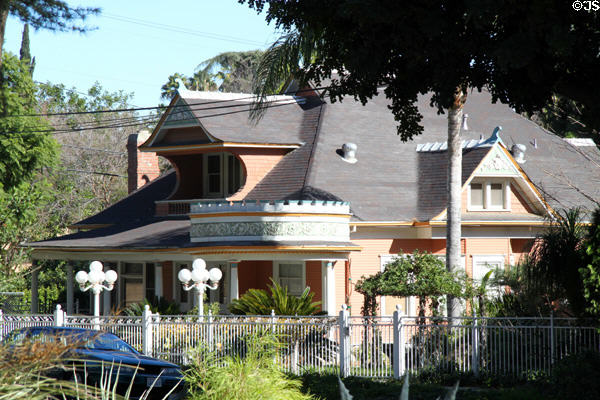Shingle house with Wedgwood type trim (near Redwood at 9th Aves.). Riverside, CA.
