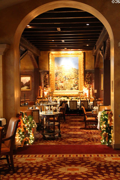 Restaurant at Mission Inn. Riverside, CA.