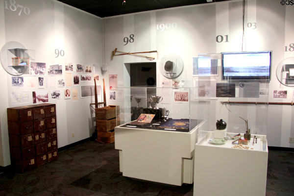 History gallery at Riverside Museum. Riverside, CA.