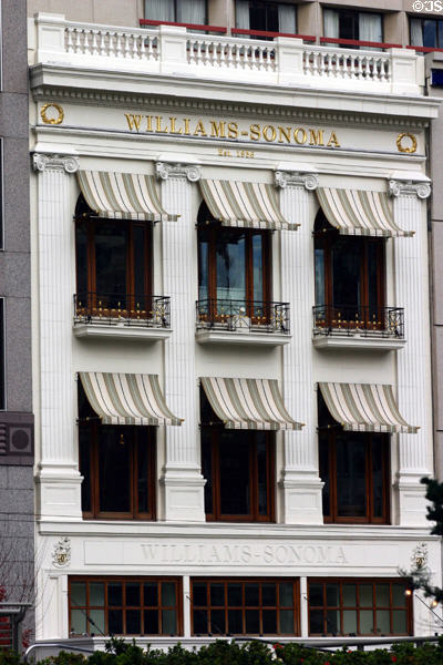 Neoclassical building on north side of Union Square. San Francisco, CA.