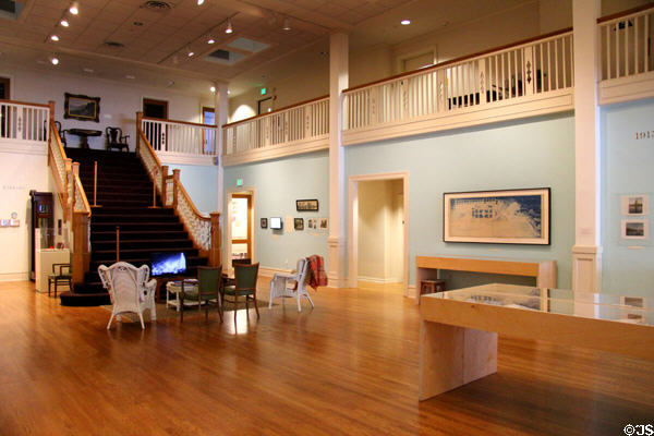 Main Hall of California Historical Society Museum. San Francisco, CA.