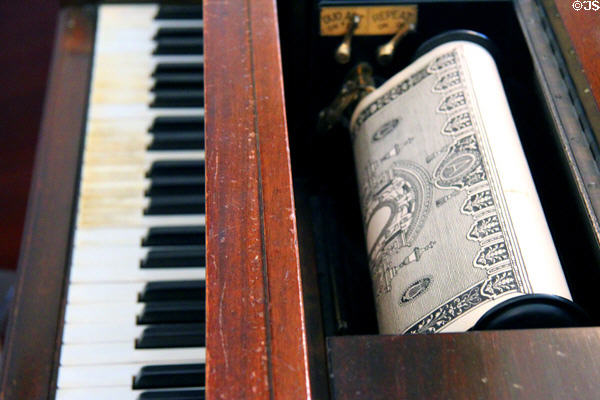 Player piano at Haas-Lilienthal House. San Francisco, CA.