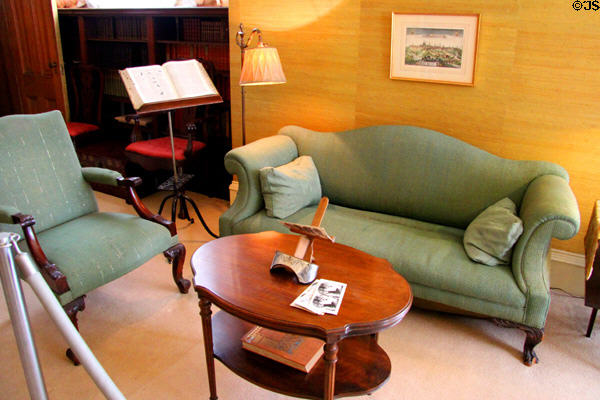 Sitting area of master front bedroom at Haas-Lilienthal House. San Francisco, CA.