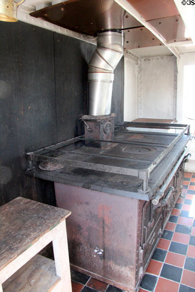 Cooking stove of sailing ship Balclutha at Maritime National Historical Park. San Francisco, CA.