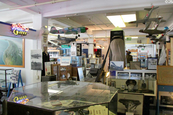 Alameda Naval Air Museum displays. Alameda, CA.