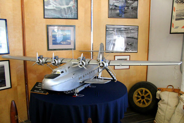 Model of China Clipper at Alameda Naval Air Museum. Alameda, CA.