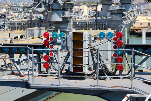 Fresnel Lens Optical Landing System of USS Hornet CV-12. Alameda, CA.
