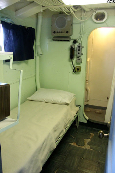 Captain's sea cabin on USS Hornet CV-12. Alameda, CA.