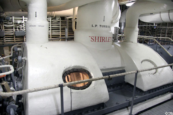 Turbine of USS Hornet CV-12. Alameda, CA.