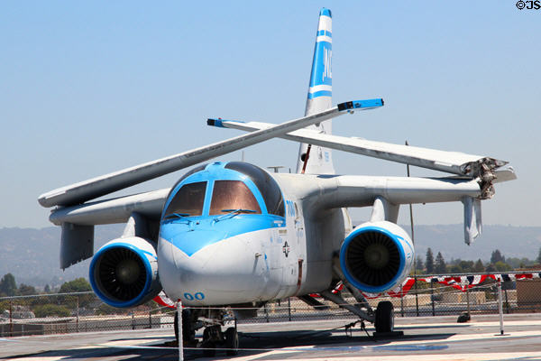 Lockheed S-3B Viking subsonic, all-weather, long range aircraft which on used (2003) by President George W. Bush on USS Hornet CV-12. Alameda, CA.