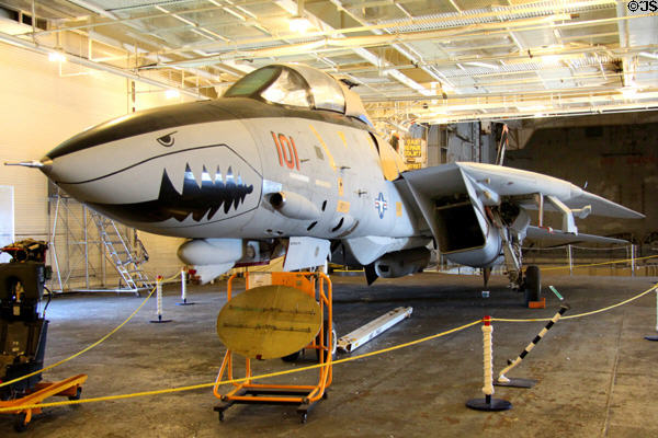 Grumman F-14A Tomcat (1969-92) at USS Hornet at USS Hornet. Alameda, CA.
