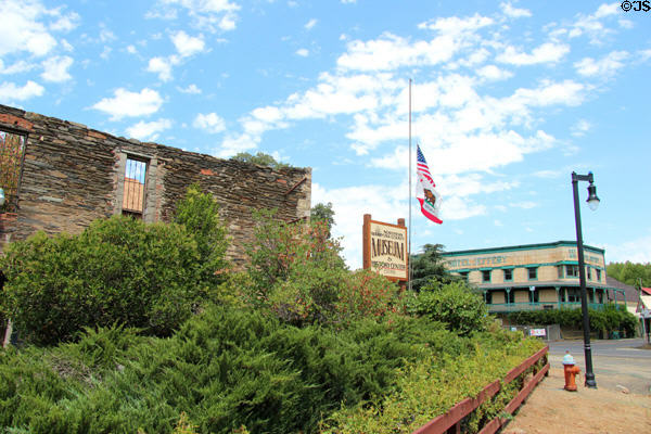 Northern Mariposa County Museum & History Center, in former Coulterville Hotel. Coulterville, CA.