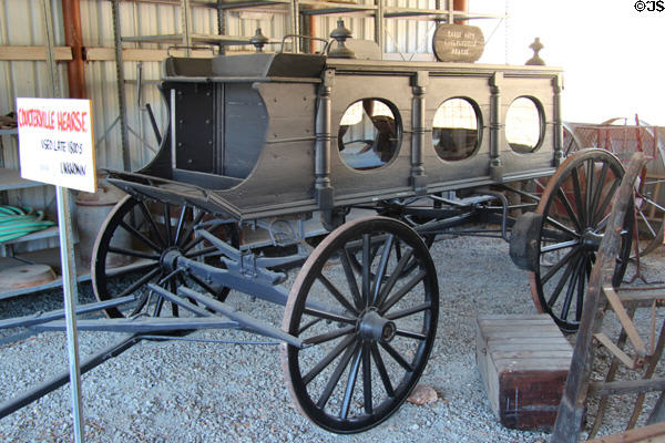Coulterville Hearse, used late 1800's, at Northern Mariposa County Museum. Coulterville, CA.