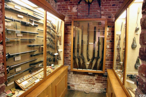 Rifle collection at Tuolumne County Museum. Sonora, CA.