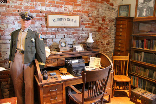 Sheriff's Office at Calaveras County Downtown Museum. San Andreas, CA.