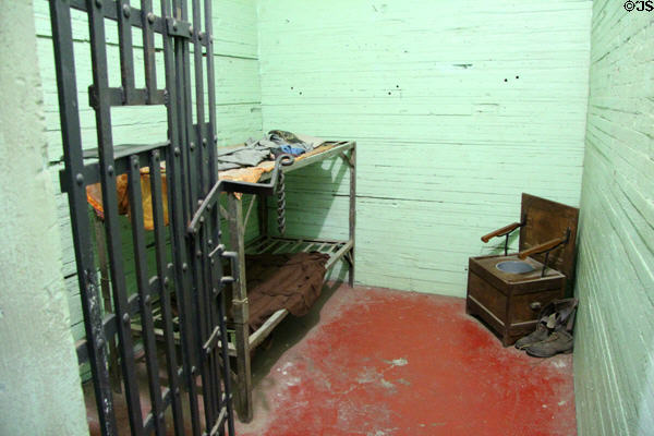 Jail cell at Calaveras County Downtown Museum. San Andreas, CA.