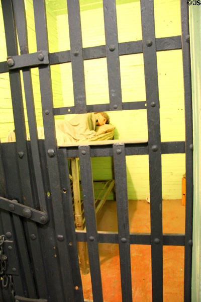 Jail cell at Calaveras County Downtown Museum. San Andreas, CA.