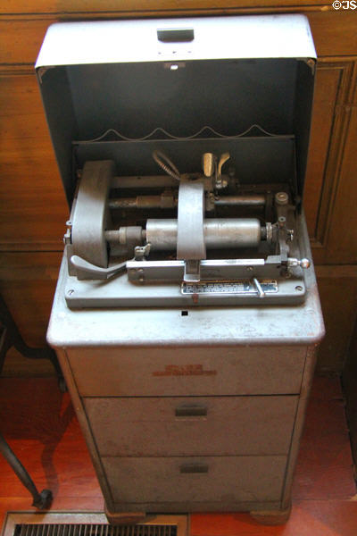 Early Edison dictation machine at Calaveras County Downtown Museum. San Andreas, CA.