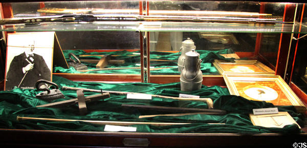 Items which belonged to James Marshall in museum at Marshall Gold Discovery SHP. Coloma, CA.