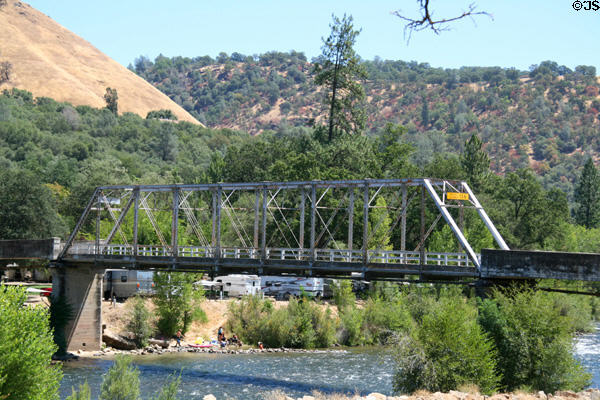 Trestle bridge across South Fork American River at Marshall Gold Discovery SHP. Coloma, CA.