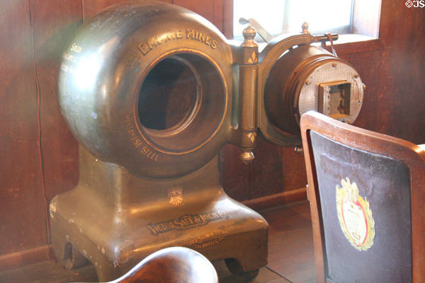Steel safe by Victor Safe & Lock Co. in office at Empire Mine State Historic Park. Grass Valley, CA.