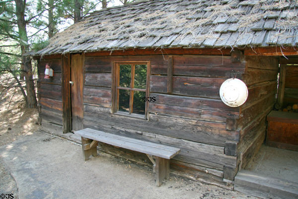 Log cabin at Siskiyou County Museum?. Yreka, CA.