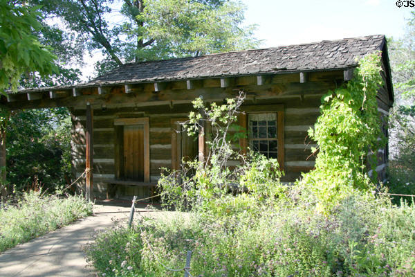 Log cabin at Siskiyou County Museum?. Yreka, CA.