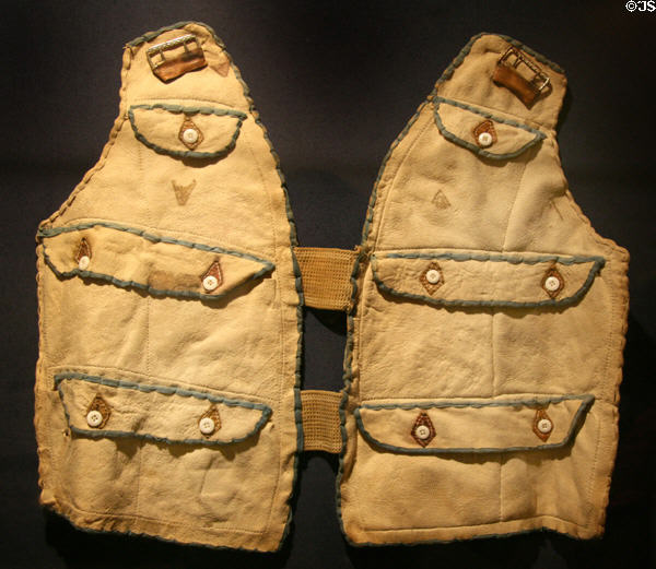 Pioneer's vest at Siskiyou County Museum?. Yreka, CA.