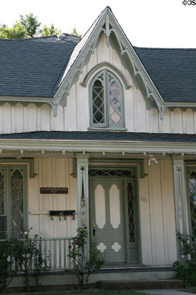 Gothic details of Van Choate-Rosborough House (1858). Yreka, CA.