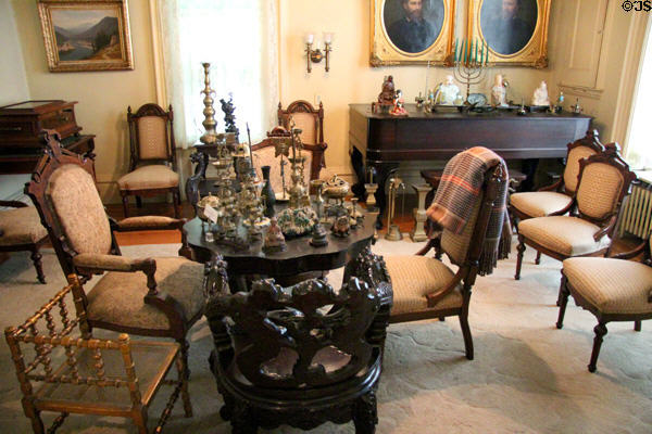 Music parlor at Pardee Home Museum. Oakland, CA.