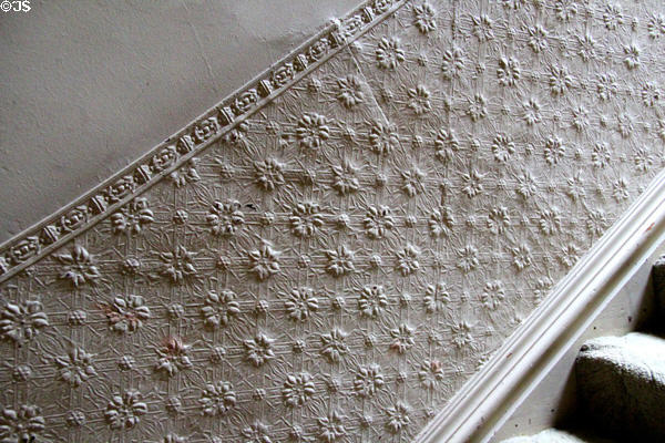 Lincrusta wall covering at Pardee Home Museum. Oakland, CA.