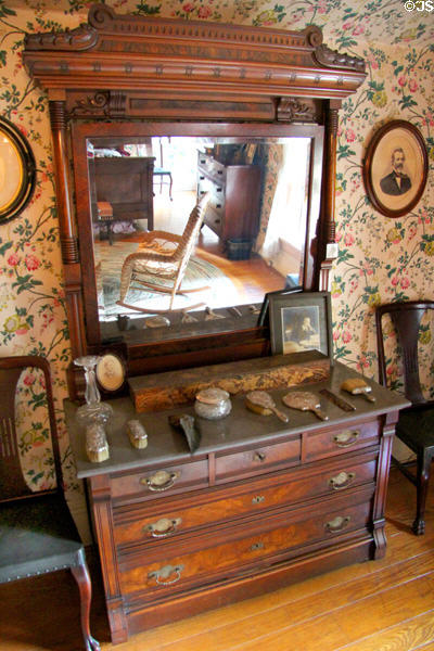 Dresser with mirror at Pardee Home Museum. Oakland, CA.