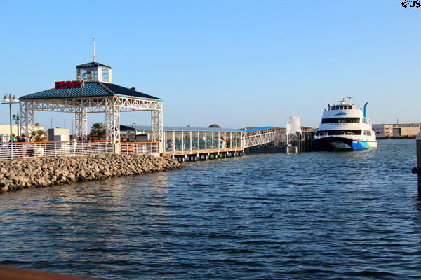 Ferry dock at Jack London Square. Oakland, CA.