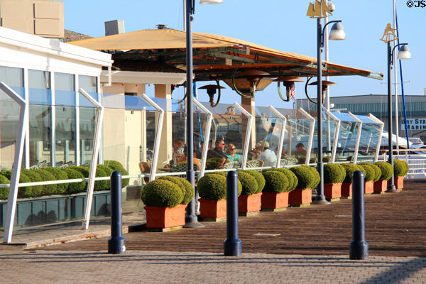 Pier side eatery at Jack London Square. Oakland, CA.