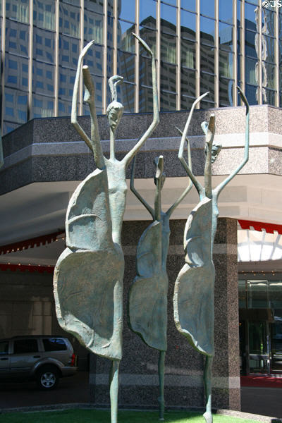 Dancing Ballerinas sculpture outside Adam's Mark Hotel. Denver, CO.
