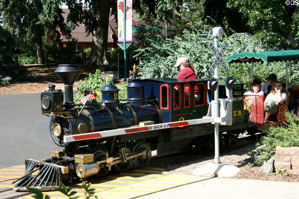 Model train ride at Denver Zoo. Denver, CO.
